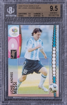 2006 Panini World Cup #47 Lionel Messi - BGS GEM MINT 9.5